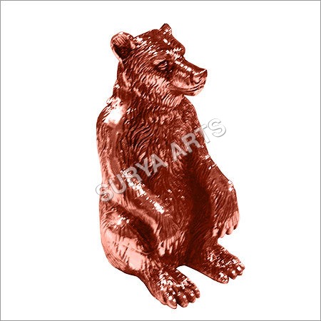 Multicolor Metal Bear Figurine