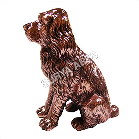 Copper Plated Dog Statue