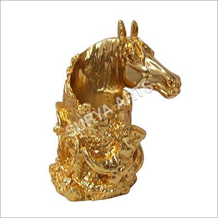 24K Gold Plated Horse Figurine