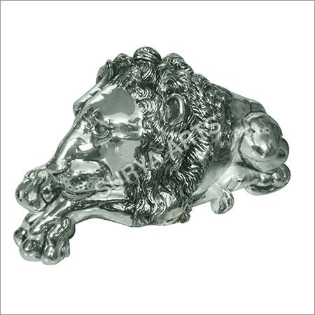 Antique Silver Lion