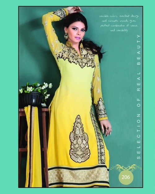 Beautiful Yellow Designer Salwar Suit