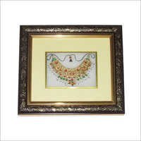Traditional Jewellery On Marble Tile - Printed Canvas With Italian Frame | Indian Style, Elegant Support Base, Stylish Surfaces
