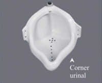 CORNER URINAL