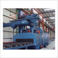 Plate Shot Blasting Machine - 800x1600mm To 1200x2000mm, 7.5-15kw Turbine Power | Rust Removal, Paint Automation, Sa2.5 Cleaning Grade