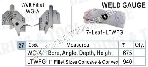 Leaf Type Weld Gauge