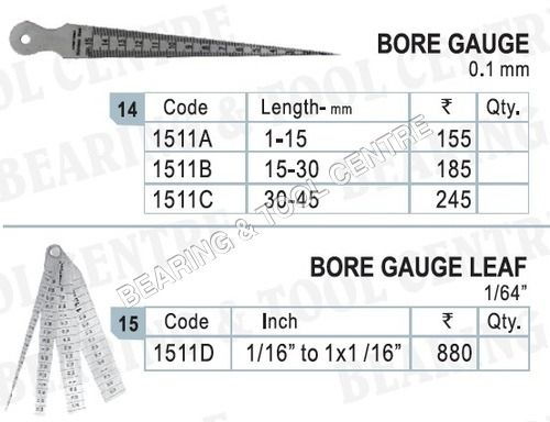 Bore Gauge / Bore Gauge Leaf