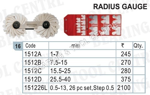 Radius Gauge / Radius gauge set