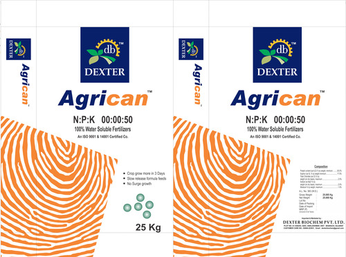 Agrican Brand Water Soluble NPK 00-00-50