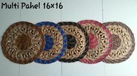 Round Multi Pahel Mat - Color: Multicolour