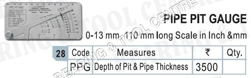 Pipe Pit Gauge Application: Mechanical Engineering