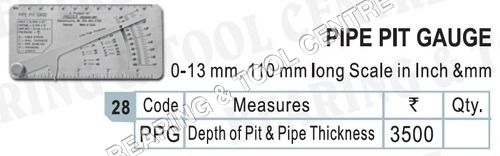 Pipe Pit Gauge