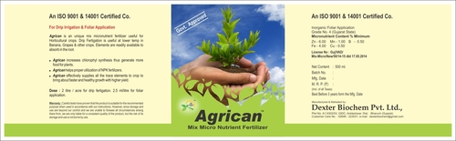 Agrican Brand Mix Micronutrient Foliar Spray Grades