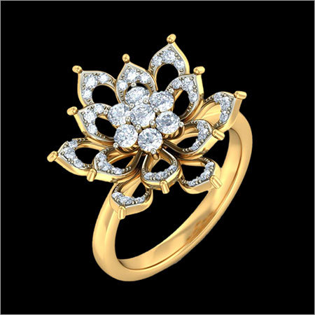 Designer Gold Diamond Ring
