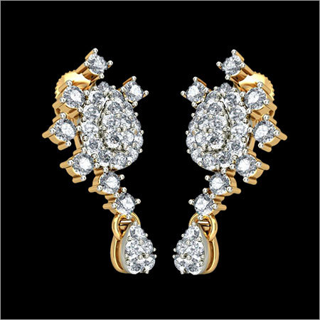 Diamond Gold Earings
