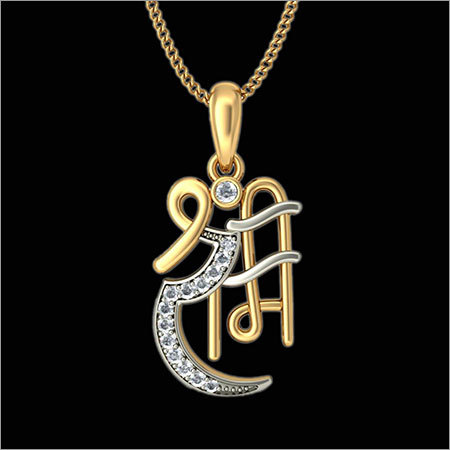 Shri Ram Gold Pendant