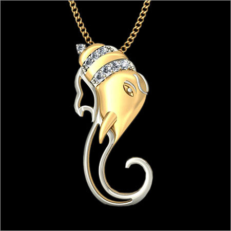 Gold Ganesha Pendant