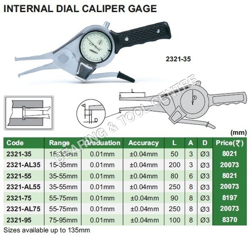Internal Dial Caliper Gauge