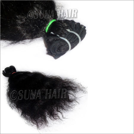 Weft silky curly unprocessed hot sale virgin hair ex