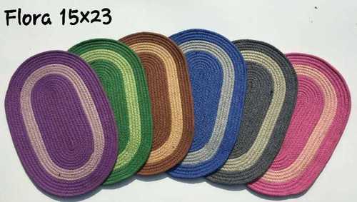 Multicolour Oval Shaped Door Mat