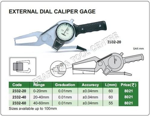 External Dial Caliper Gauge Application: Mechanical Engineering