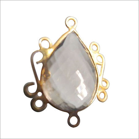 Pear 1 Pcs Smoky Quartz Faceted Almond Pave Bezel