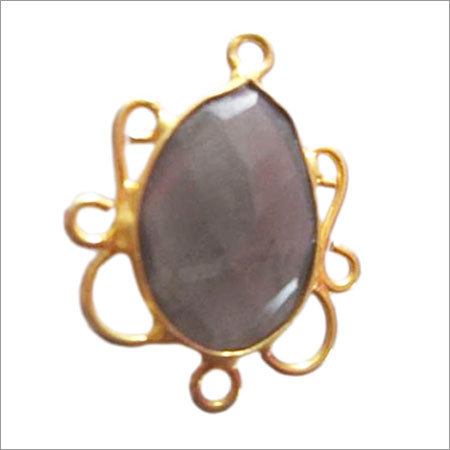 Pear 1 Pcs Slabradorite Faceted Almond Pave Bezel