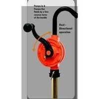 Orange And Black Rotary Barrel Pump