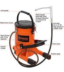 Orange And Black Grease Pumps