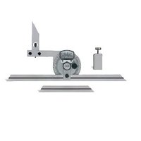 Universal Bevel Protractor - Stainless Steel, 150 mm Blade Length, 300 mm Height | Silver Color, Laboratory Use, 770 Grams Weight, Compact Design