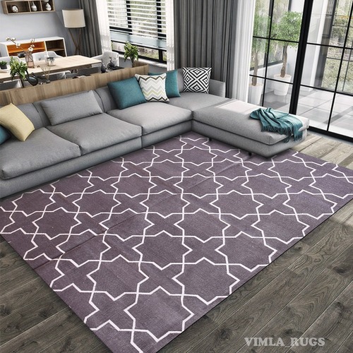 100% Natural Cotton Flat Weave Area Rug