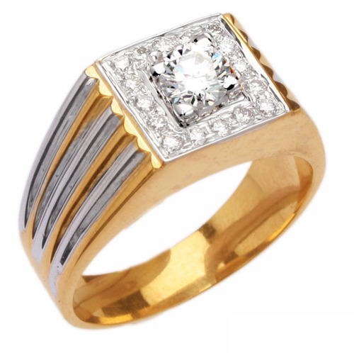 Diamond Ring - Gold/silver, Variable Size, Polished Finish | Luxury Design, Diamond Halo/pave Setting, Elegant Style, Perfect Gift