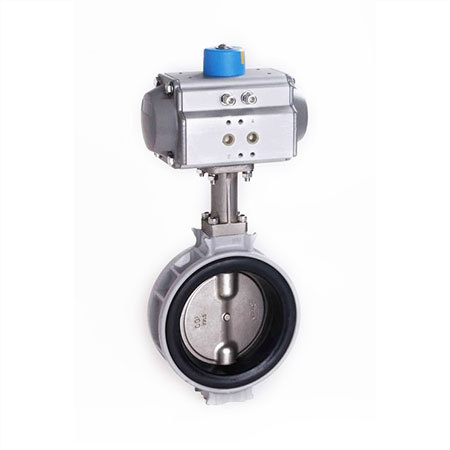 Pneumatic Actuator Operated Butterfly Valve