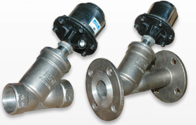Pneumatic Angle Control Valve