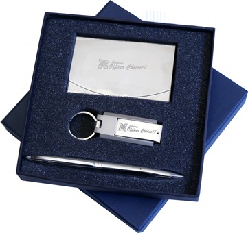 a Glorious Officers Choicea 3 In 1 Set With 4 GB Pen Drive