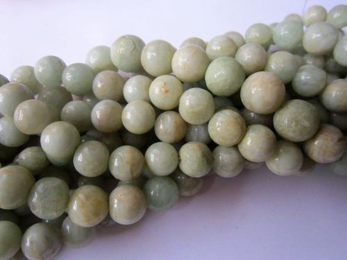 Aquamarine 7mm-9mm plain round beads gemstone 13inch 