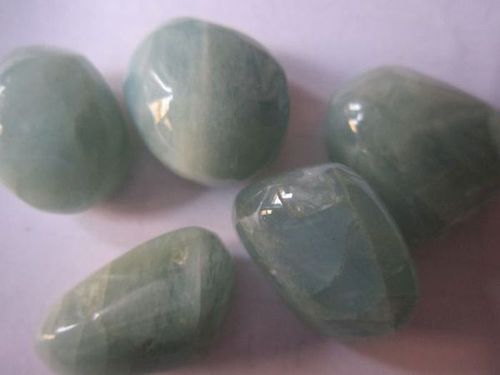 5 pcs. Aquamarine plain nuggets beads gemstone  