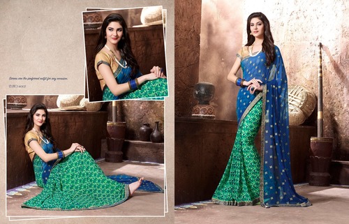 Multi Border Saree