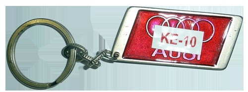 a Audia Dye Casting Keychain