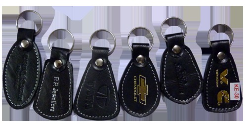 Leatherite Keychain a Pp Jewellers, Tata, Chevrolet, Maruti Suzuki, VC, Tata Steeliuma