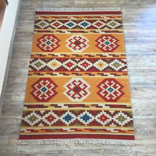 Handwoven Wool Kilim Rug