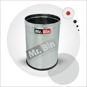 SS Plain Round Dustbin
