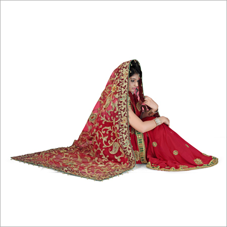 Embroidered Bridal Dupatta