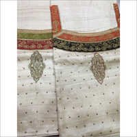 Unstitched Silk Suits - Fine Silk, Off-white, Varied Designs | Elegant Design, Detailed Embroidery, Smooth Texture, Shrink Resistant