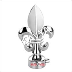 Modern Curtain Brackets - Zinc Metal Silver Finish | Intricate Design Smooth Edges Attractive Pattern