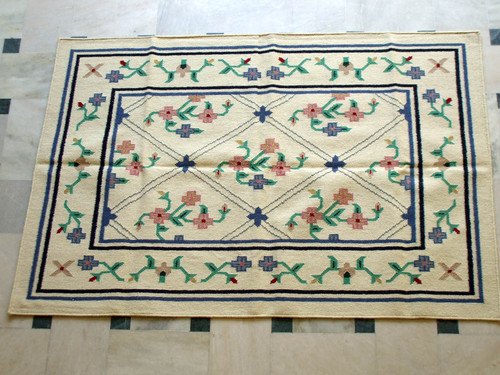 Cotton Hand Woven Flat Weave Rug