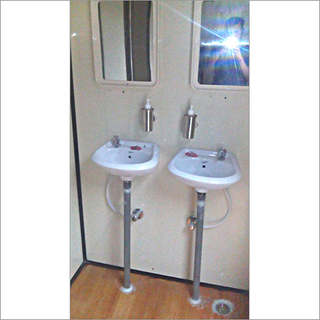 Custom Toilet - Steel, Self-Contained, Versatile Design | Easy Installation, Fine Finish, Durable Alloy Aluminum and PVC Doors, Spacious Sewage Capacity