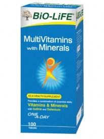 MultiVitamins & Minerals Tablets - Blue, 100-Count | Daily Vitamins, Mineral Support, Health Maintenance