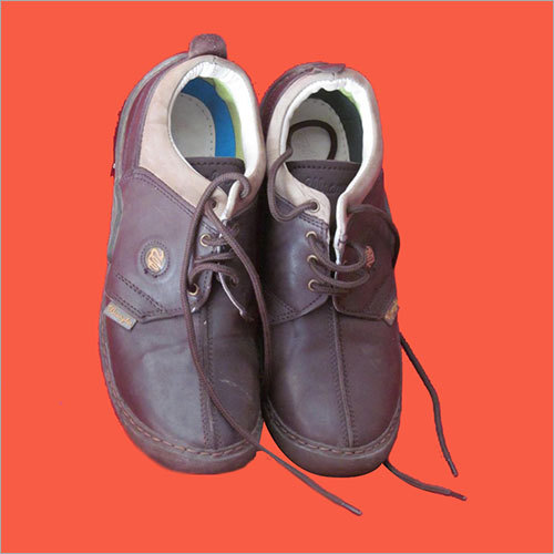 Safety Shoes - Leather, Brown, Various Sizes | Heat Resistant, Durable, Lightweight, Lace-Up, Rubber Sole