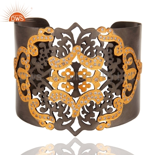 Cubic Zirconia Cuff Bracelet