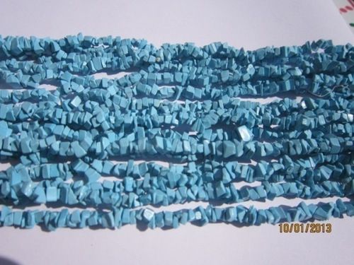 Blue 32 Inch Turquoise 3X4Mm To 4X5Mm Chips Beads Gemstone 